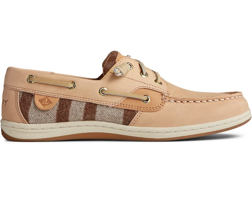 Sperry Songfish Wool Plaid Leather Boat Shoes - Women's Boat Shoes - Multicolor [BD1549683] Sperry T